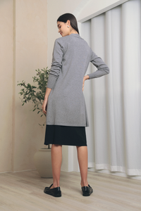 Serra Long Knit Cardigan Grey (Restock)